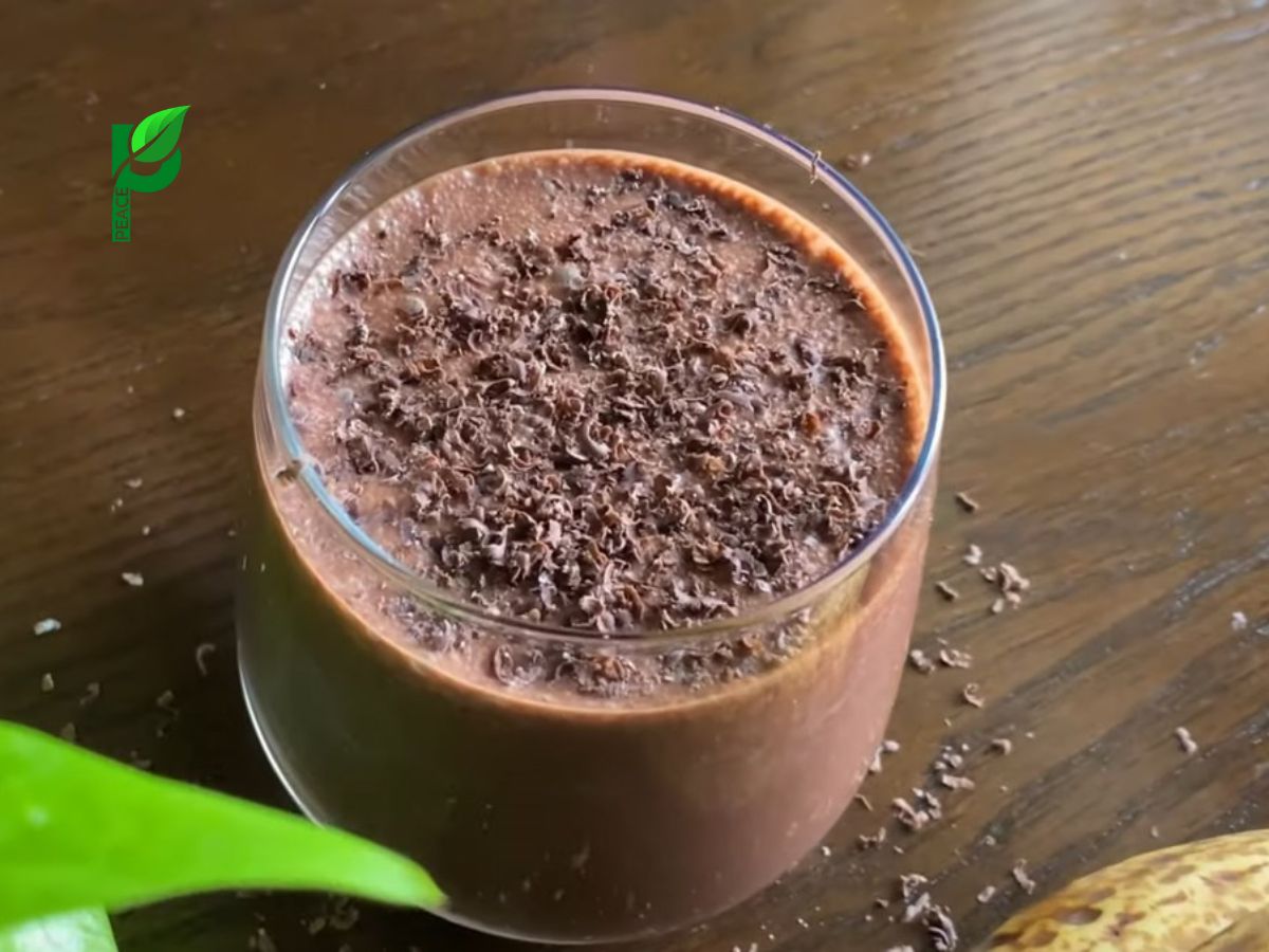 Sinh tố cacao mix chuối