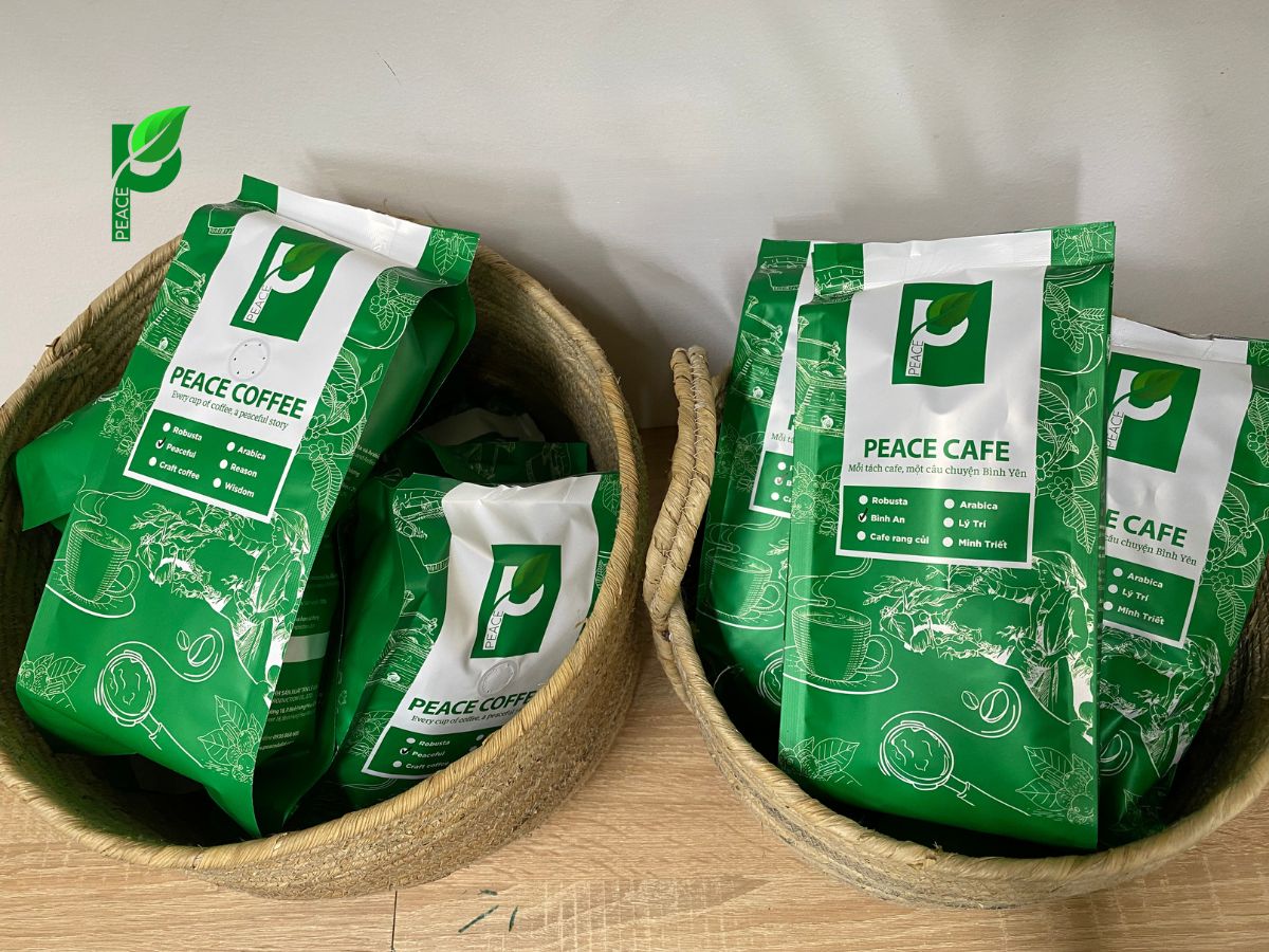 Cà phê rang xay của Peace Coffee