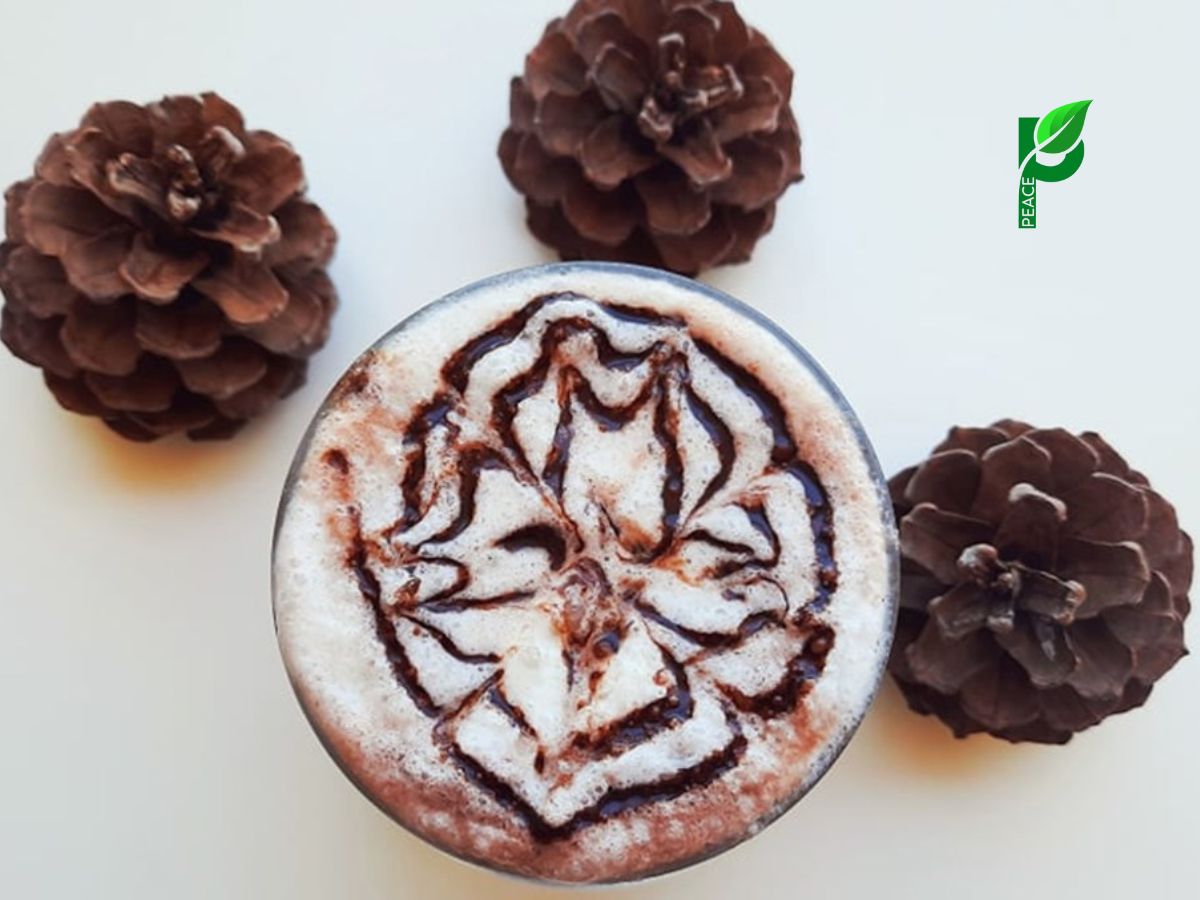 Cacao dừa kết hợp với cà phê 