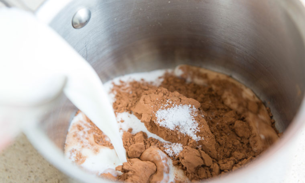 Cacao pha với sữa
