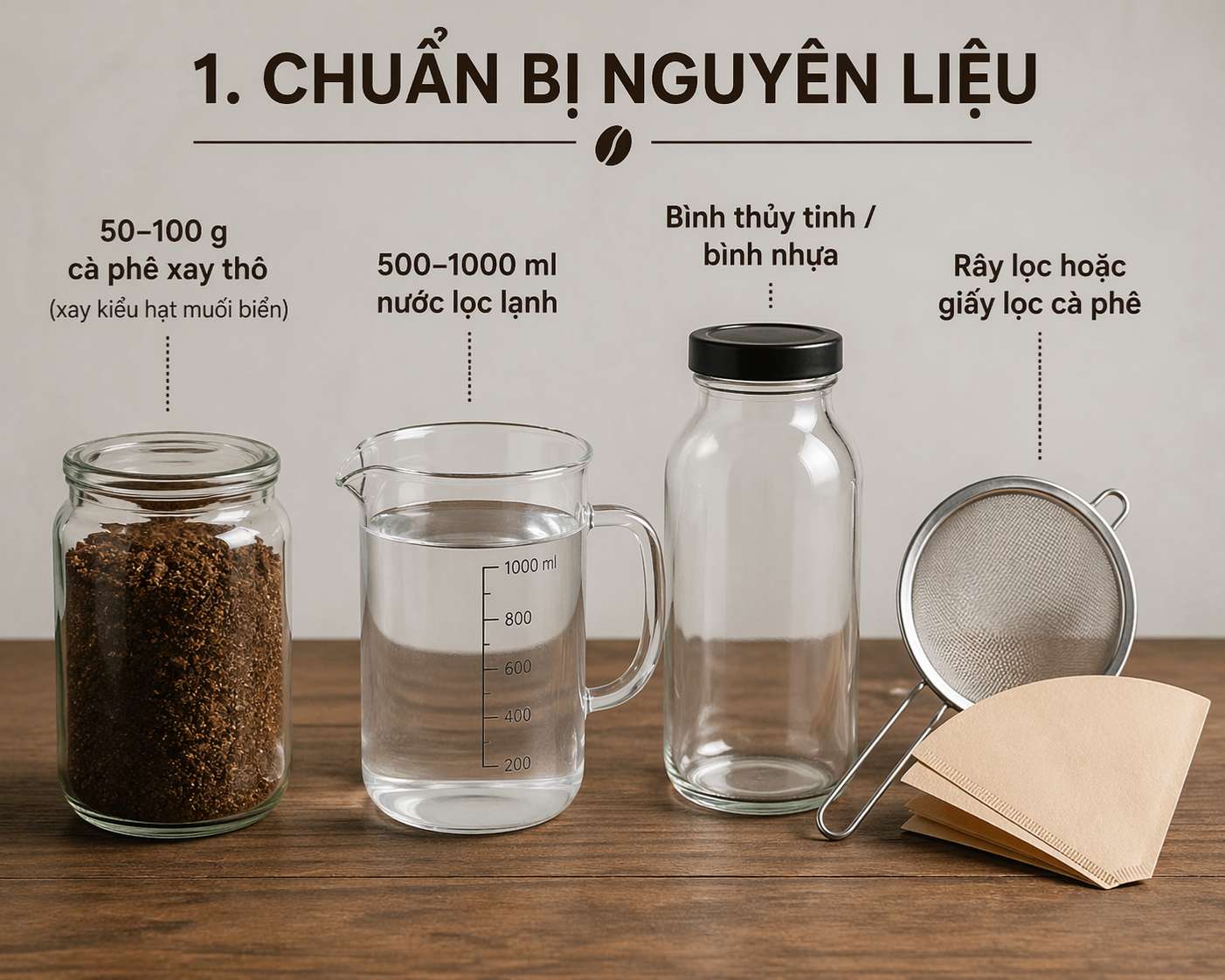 Chuẩn bị nguyên liệu